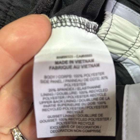 Nike Dri-Fit Running panty lined, elastic drawstring waist,lavender trim panels - Picture 7 of 7